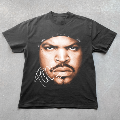 'CUBE' HEAVY FADED BLACK TEE