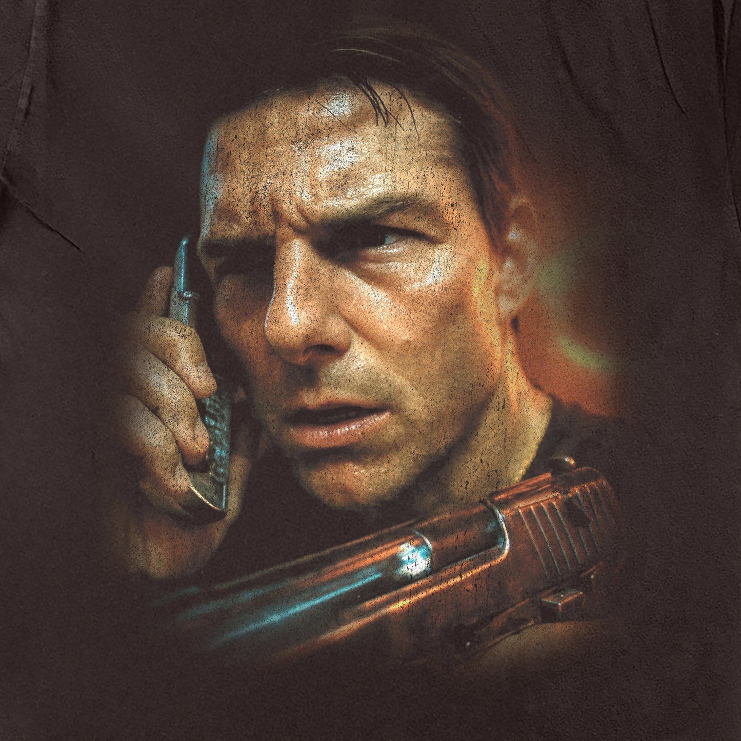 TOM CRUISE 2002 HEAVYWEIGHT HEAVYWEIGHT CHOCOLATE T-SHIRT