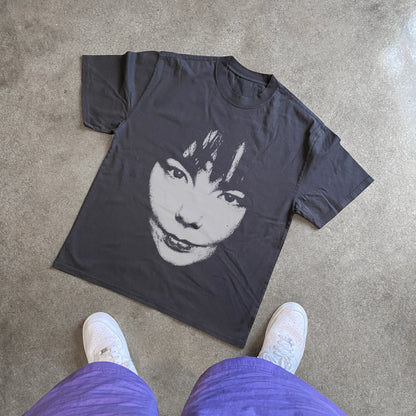 Bjork Big Head Heavyweight Black T-Shirt