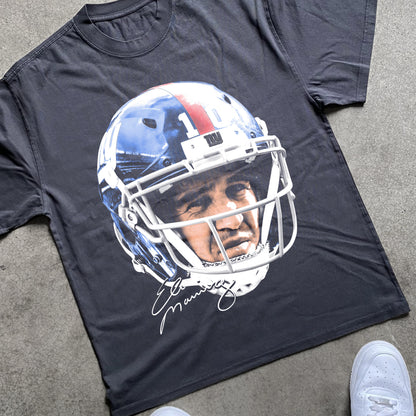 Eli Manning Heavyweight Black T-Shirt