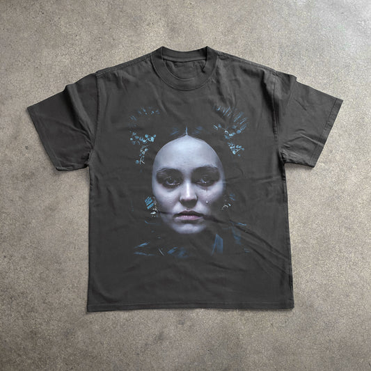 Ellen Hutter Big Head Heavyweight Black T-Shirt