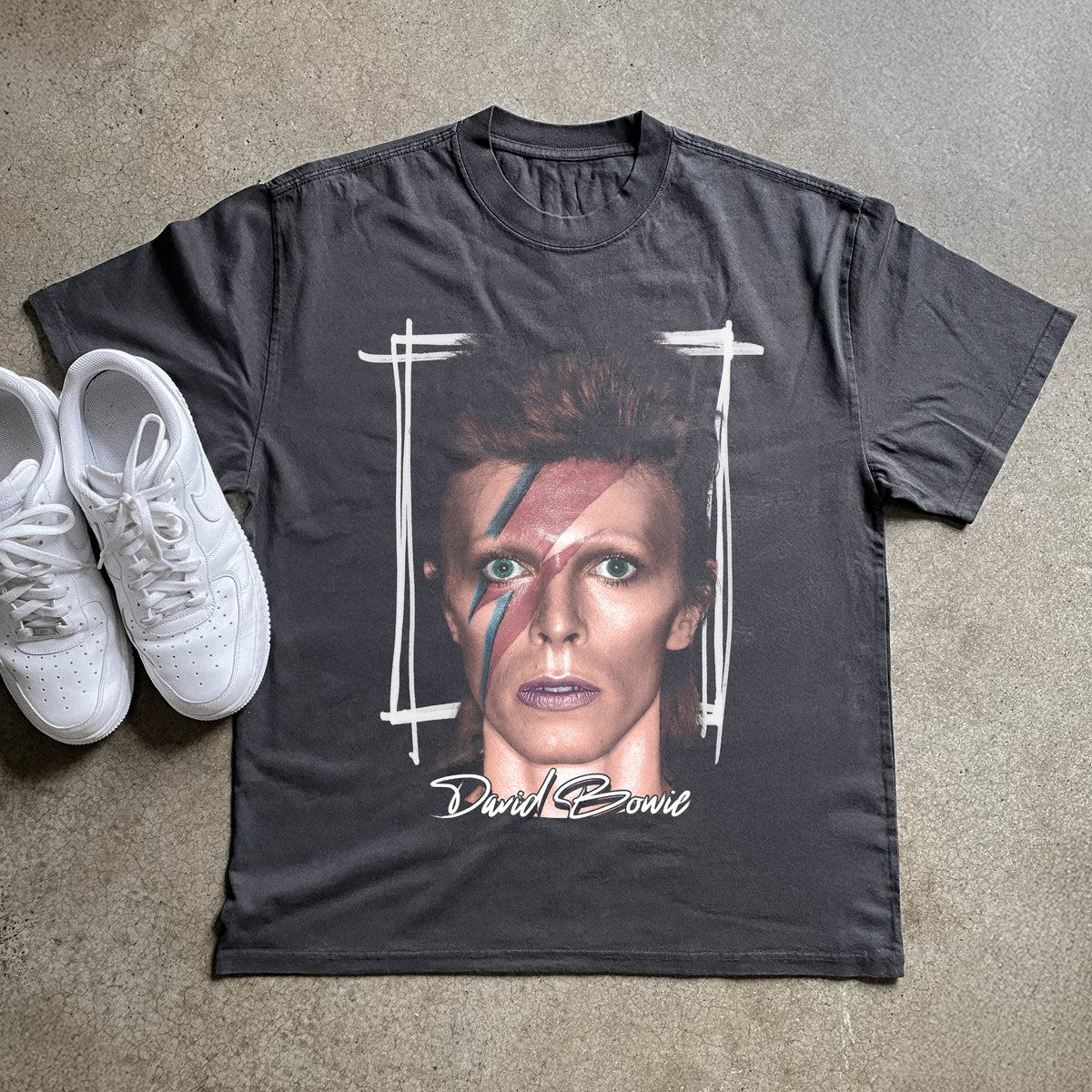 David Bowie Heavyweight Black T-Shirt