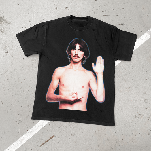GEORGIE BOY 'WITHIN YOU' GLOW HEAVY FADED BLACK TEE