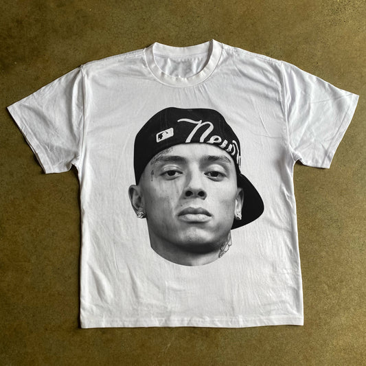 MICMAN - BIG HEAD HEAVYWEIGHT WHITE T-SHIRT