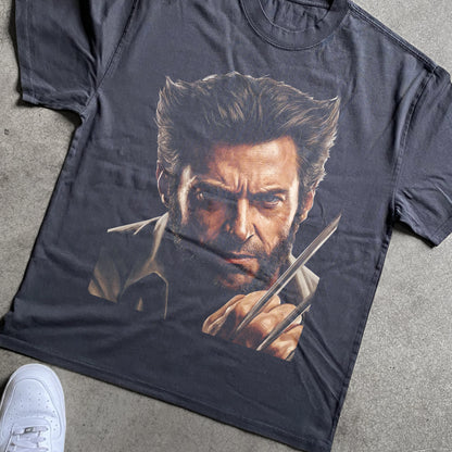 Rage of Logan Wolverine Heavyweight Black T-Shirt
