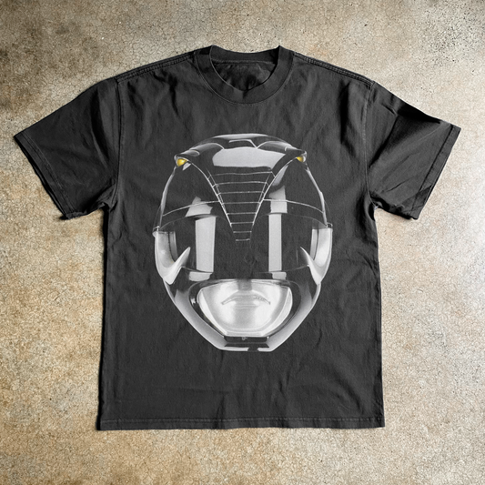 'BLACK RANGER' HEAVY BLACK T-SHIRT