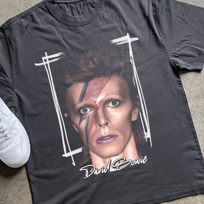 David Bowie Heavyweight Black T-Shirt