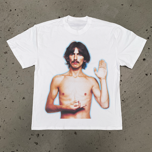 GEORGIE BOY 'WITHIN YOU' GLOW HEAVY FADED WHITE TEE
