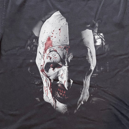 TERRIFIER BIG HEAD HEAVYWEIGHT BLACK T-SHIRT