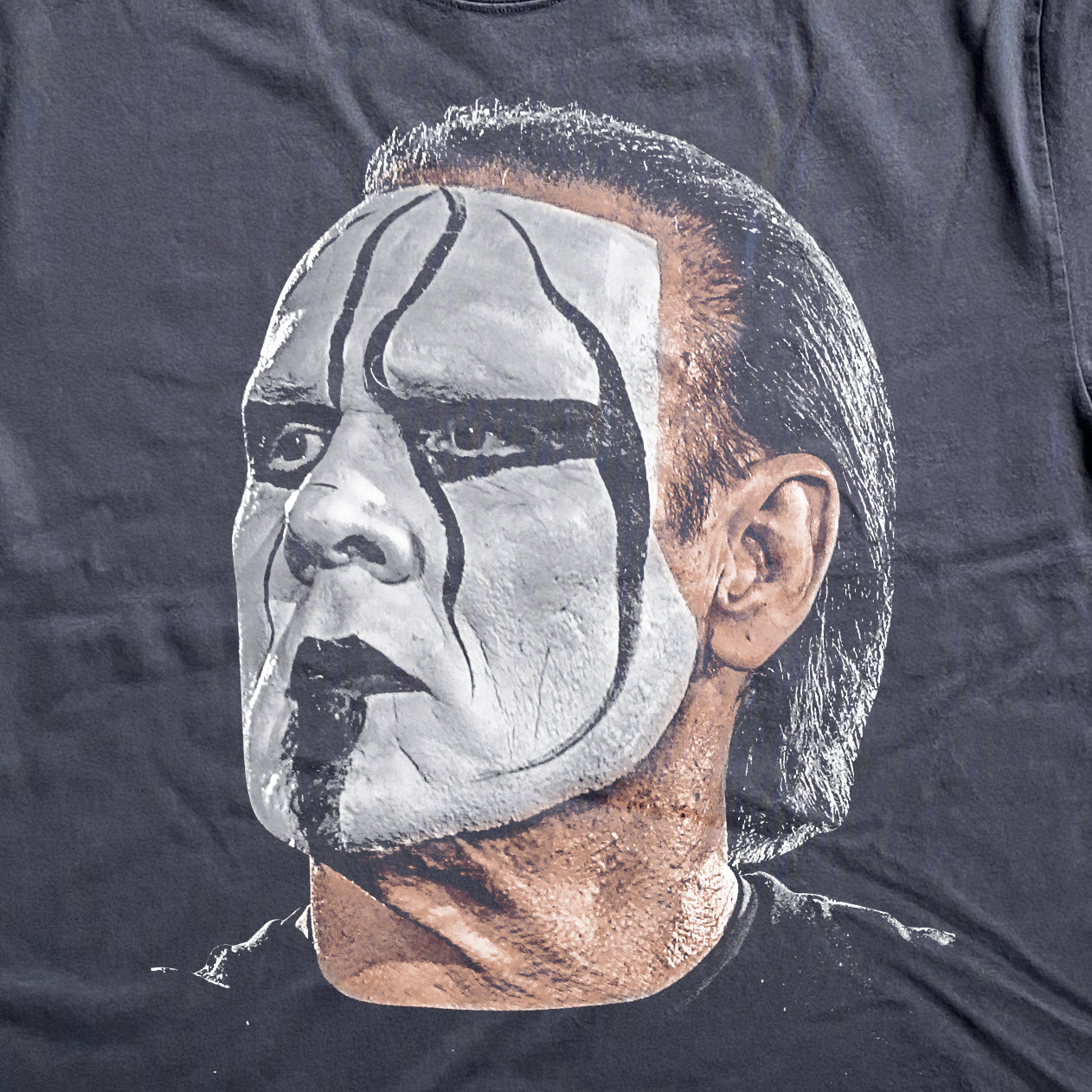 STING BIG HEAD HEAVYWEIGHT BLACK T-SHIRT
