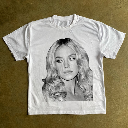 Sydney Sweeney 'Europhia'  Heavyweight White T-Shirt