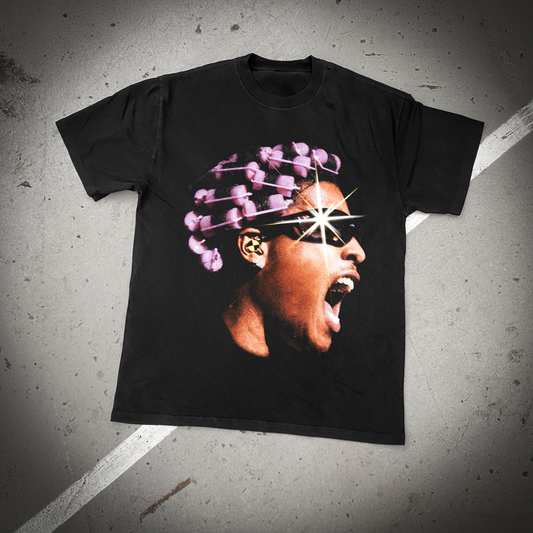 Asap 'Punk Rocky' Heavy Faded Black Tee