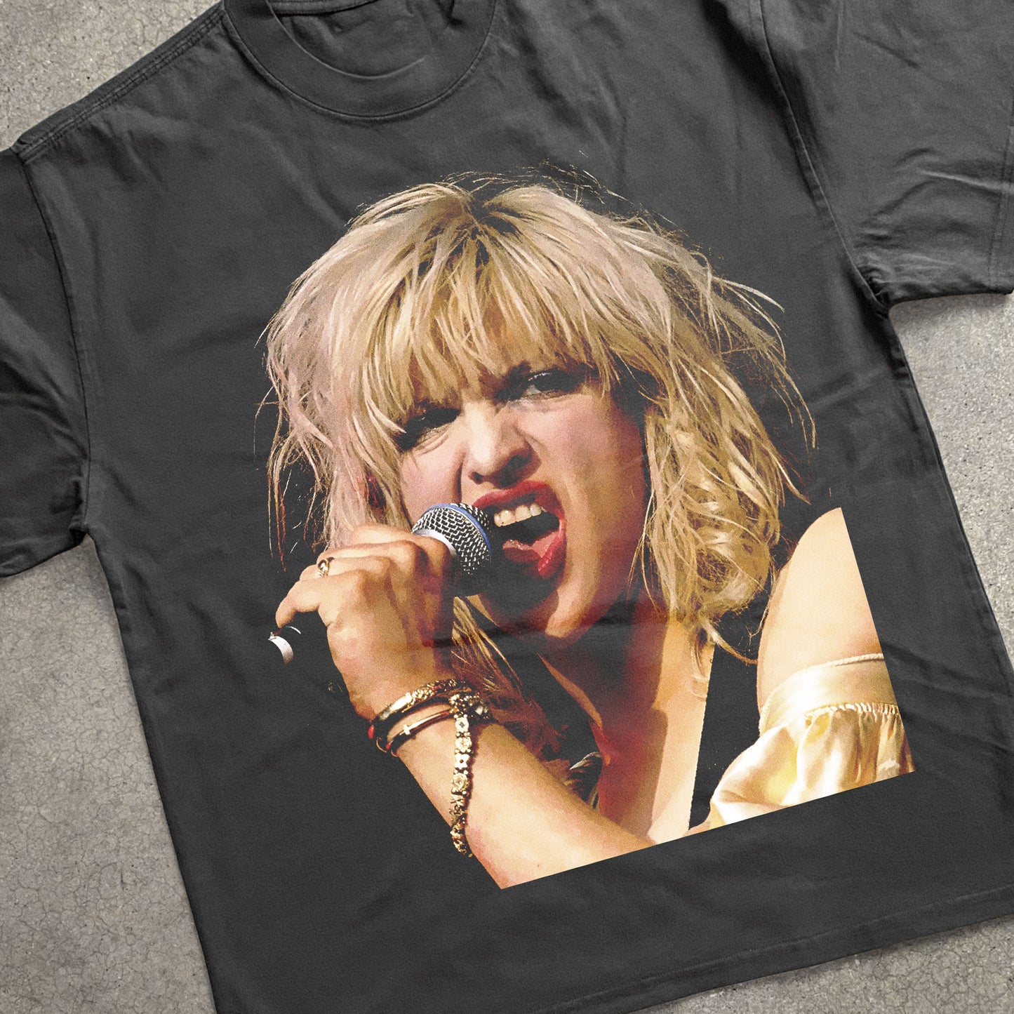 Qourtney Love Heavyweight Black T-Shirt