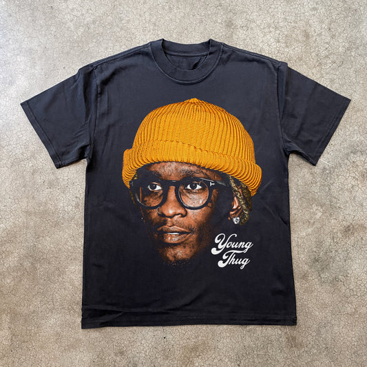 YOUNG THUG BIG HEAD HEAVYWEIGHT BLACK T-SHIRT