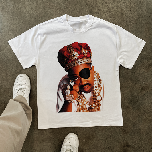 SLICK RICK 'THE RULER' HEAVY WHITE TEE