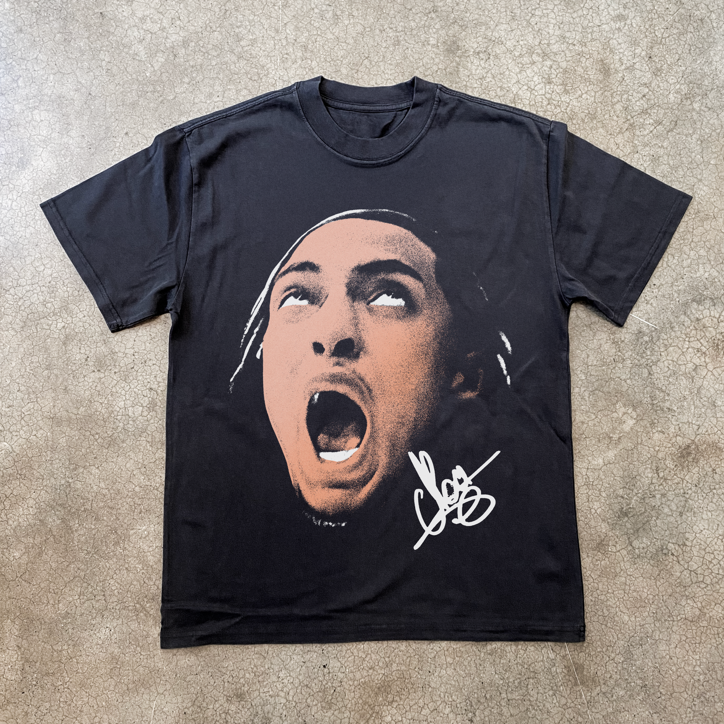 'NOA ESSENGUE' HEAVY BLACK TEE