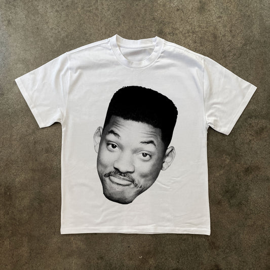 FRESH PRINCE 'WILL' HEAVY WHITE TEE SHIRT