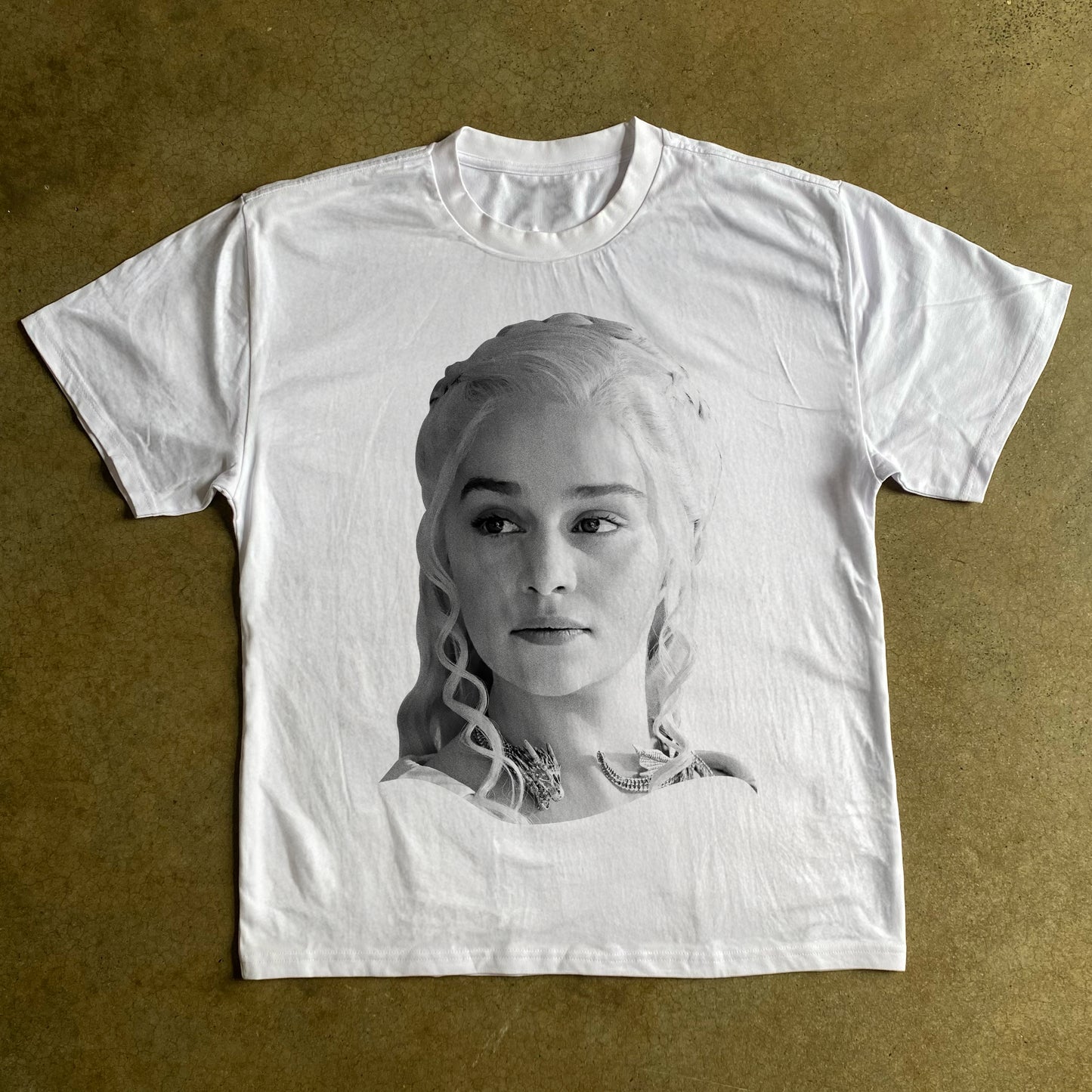 Daenerys Targaryen GOT Heavyweight White T-Shirt