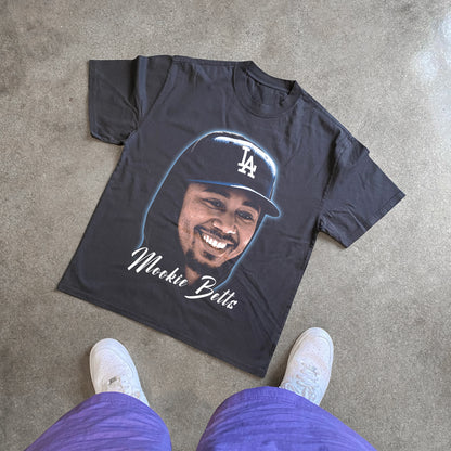 Mookie Betts Big Head Heavyweight Black T-Shirt product