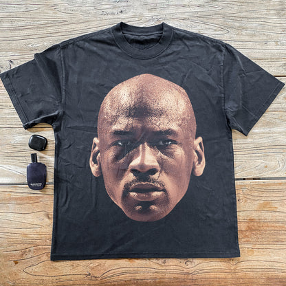 Classic Jordan Big Head Heavyweight Black T-Shirt