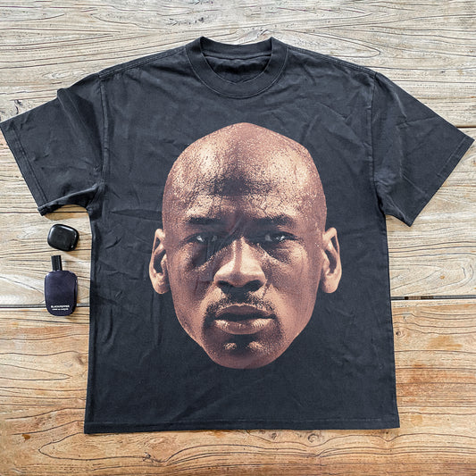 Classic Jordan Big Head Heavyweight Black T-Shirt