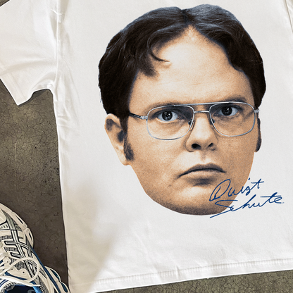 THE OFFICE 'D. K. SCHRUTE' HEAVY WHITE T-SHIRT
