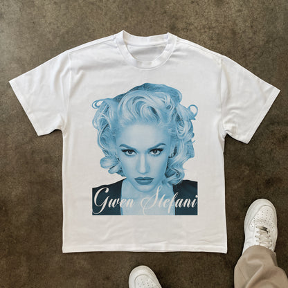Gwen Stefani Heavyweight White T-Shirt