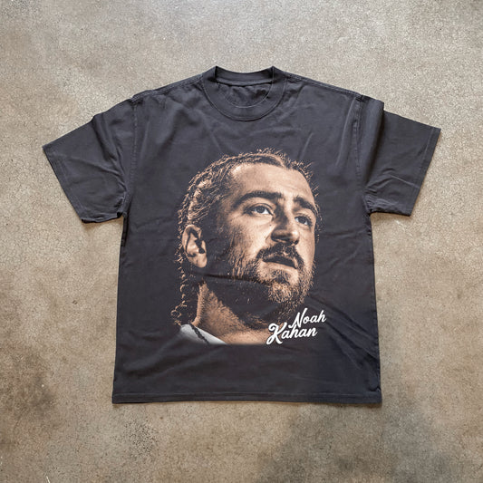 Noah Kahan Big Head Heavyweight Black T-Shirt