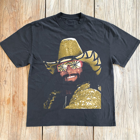 Macho Man - Randy Savage Heavyweight Black T-Shirt
