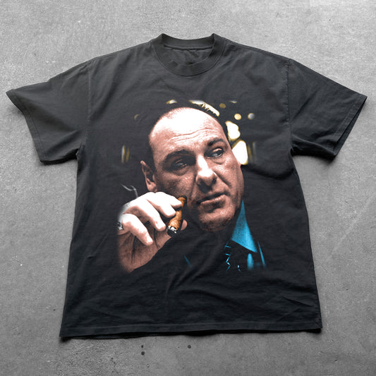 Tony Sopranos Heavyweight Black T-Shirt
