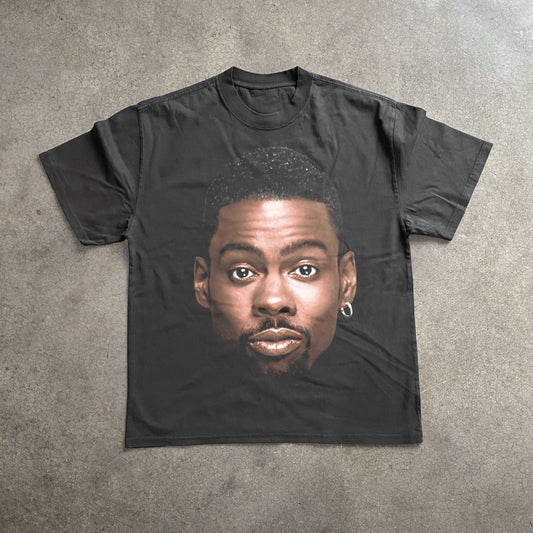 CHRIS ROCK BIG HEAD HEAVYWEIGHT BLACK T-SHIRT