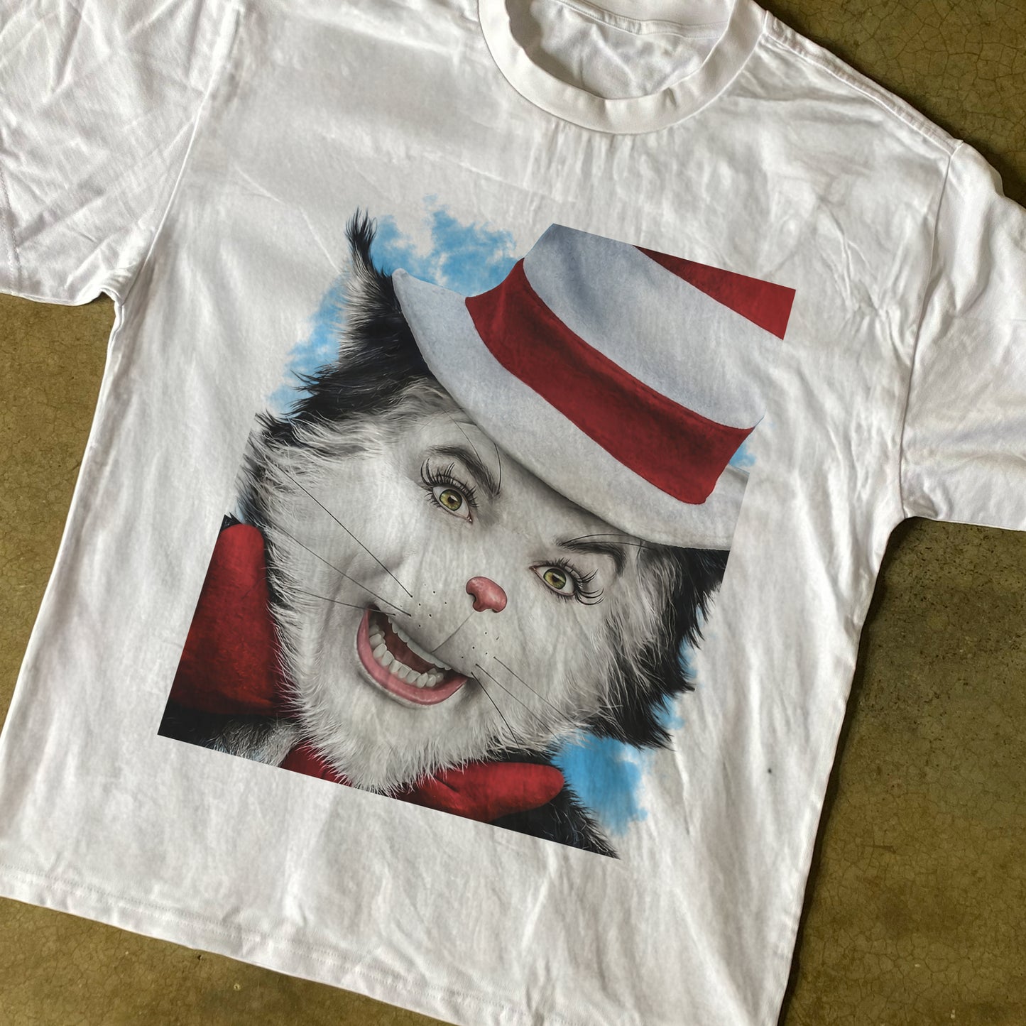 The Cat In The Hat Heavyweight White T-Shirt