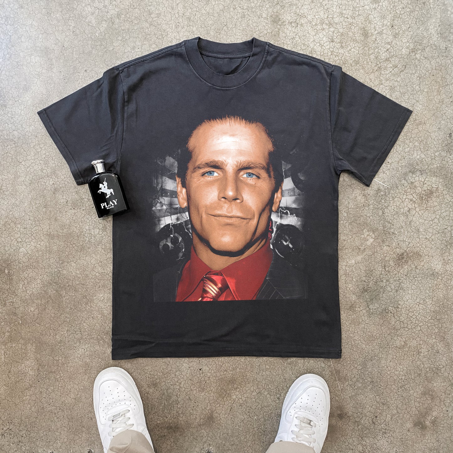 Classic Shawn Michaels Wrestler Heavyweight Black T-Shirt