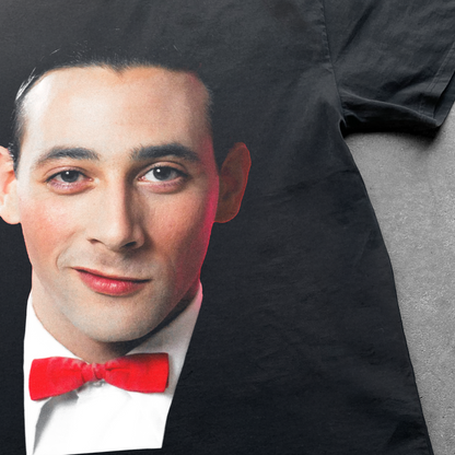 'PEEWEE' HERMAN HEAVY FADED BLACK T-SHIRT