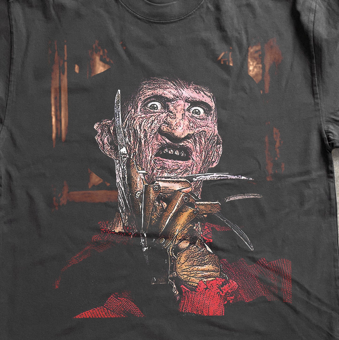 FREDDY KRUEGER V2 HEAVYWEIGHT BLACK T-SHIRT