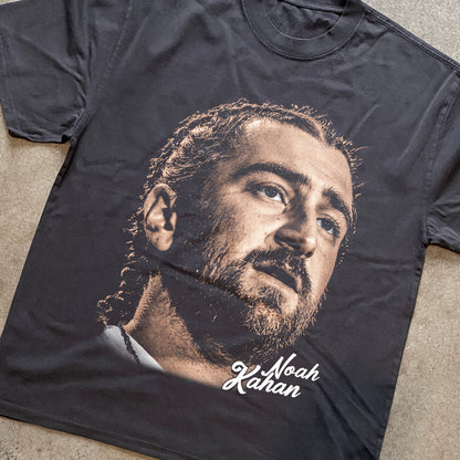 Noah Kahan Big Head Heavyweight Black T-Shirt