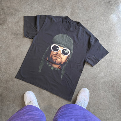 GRUNGE KING HEAVYWEIGHT BLACK T-SHIRT
