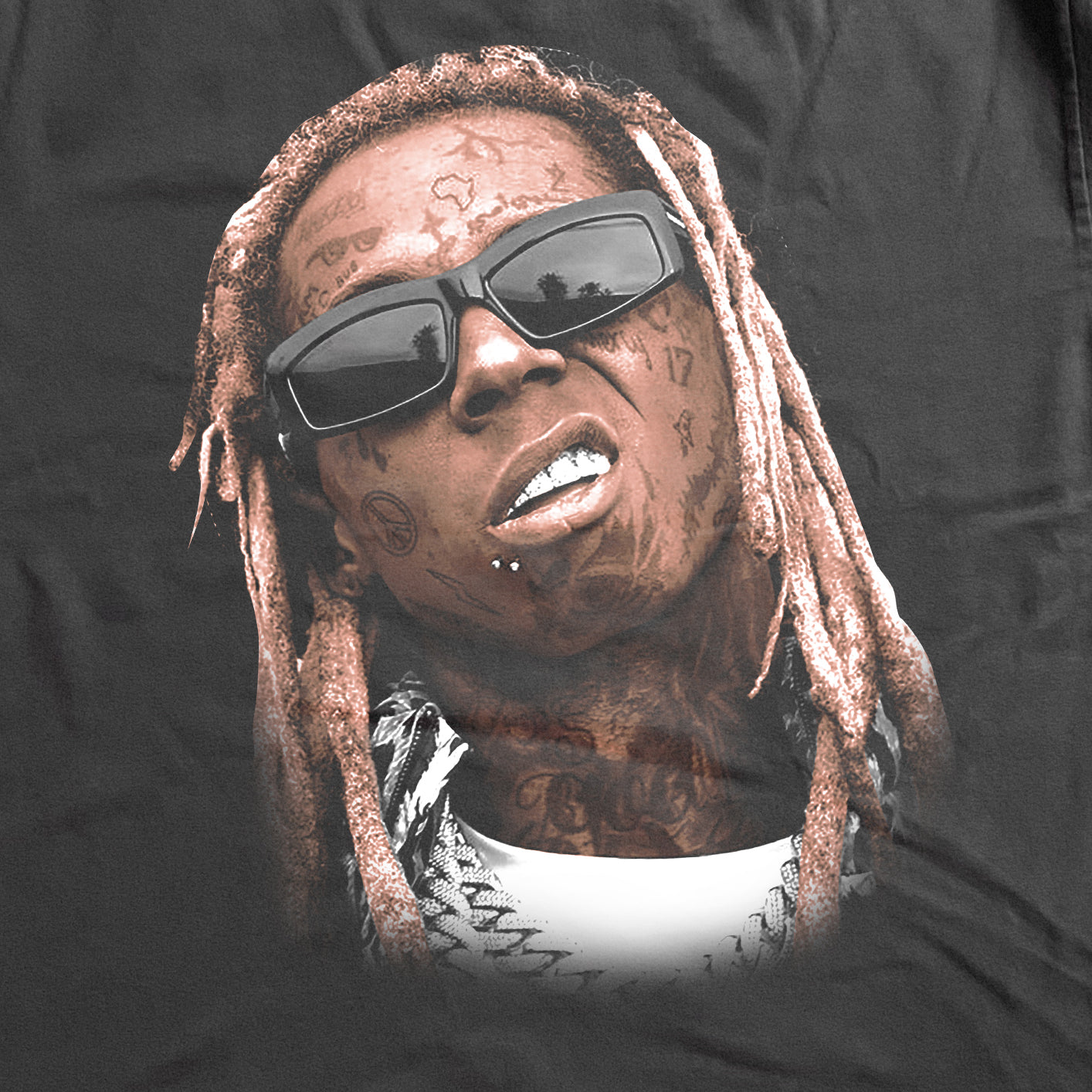 WEEZY F HEAVYWEIGHT BLACK T-SHIRT