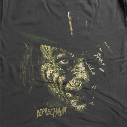 LEPRECHAUN - BIG HEAD HEAVYWEIGHT BLACK T-SHIRT