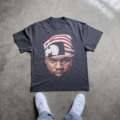 Raekwon Big Head Heavyweight Black T-Shirt