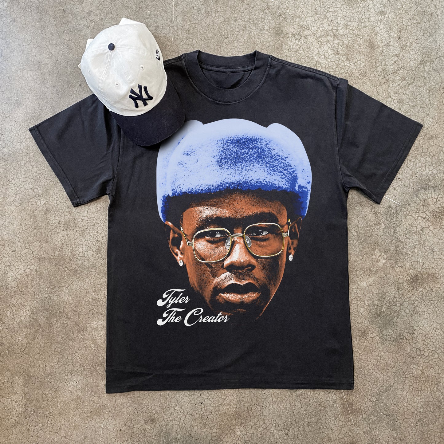 TYLER THE CREATOR BIG HEAD HEAVYWEIGHT BLACK T-SHIRT