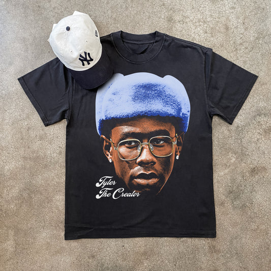 TYLER THE CREATOR BIG HEAD HEAVYWEIGHT BLACK T-SHIRT
