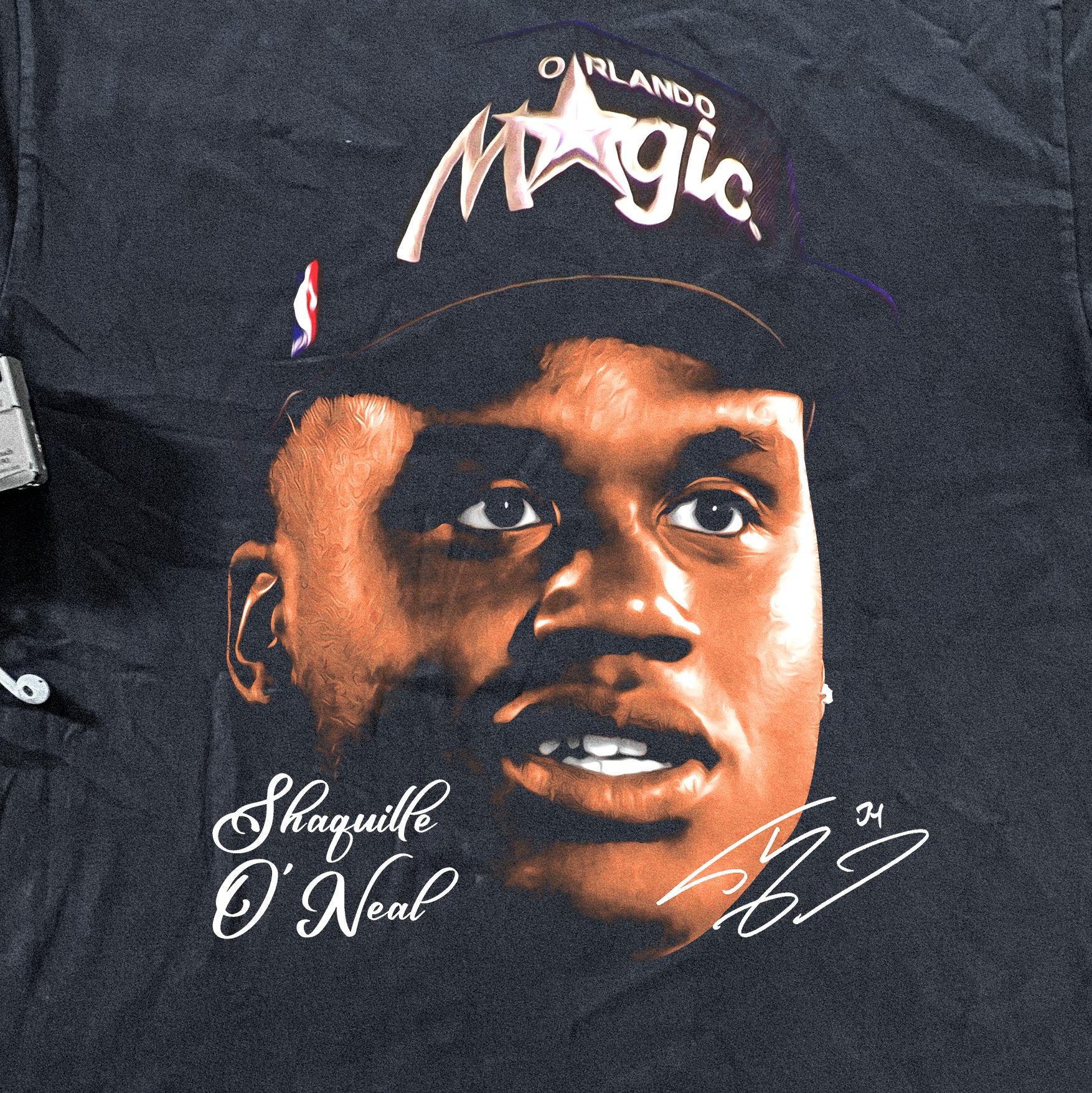 SHAQUILLE O'NEAL - BIG HEAD HEAVYWEIGHT BLACK T-SHIRT