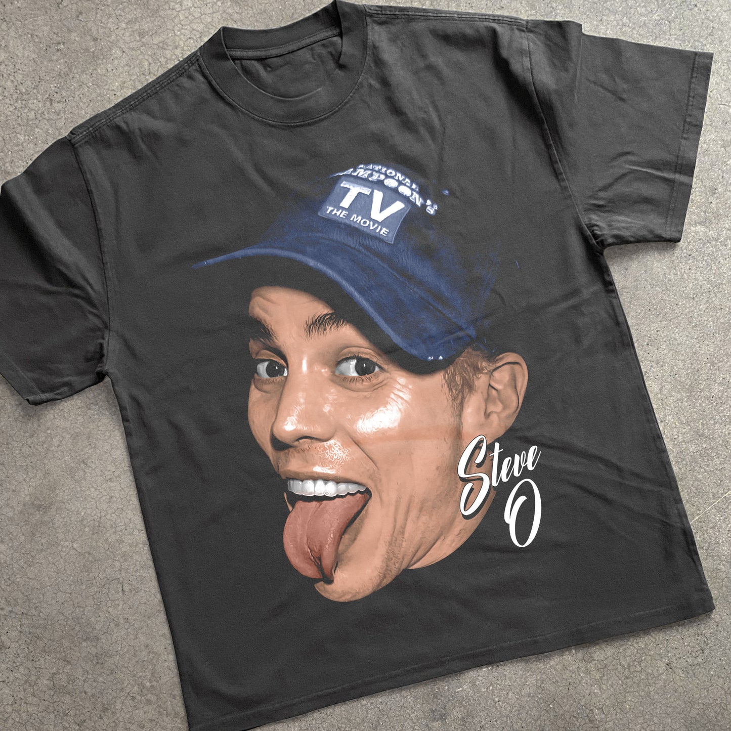 Steve O Heavyweight Black T-Shirt