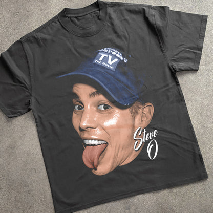 Steve O Heavyweight Black T-Shirt