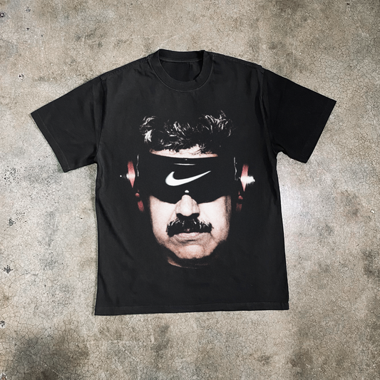 Maduro 'Swoosh' Heavyweight Faded Black Tee