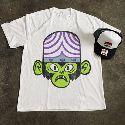 Mojo Jojo Big Head Heavyweight White T-Shirt