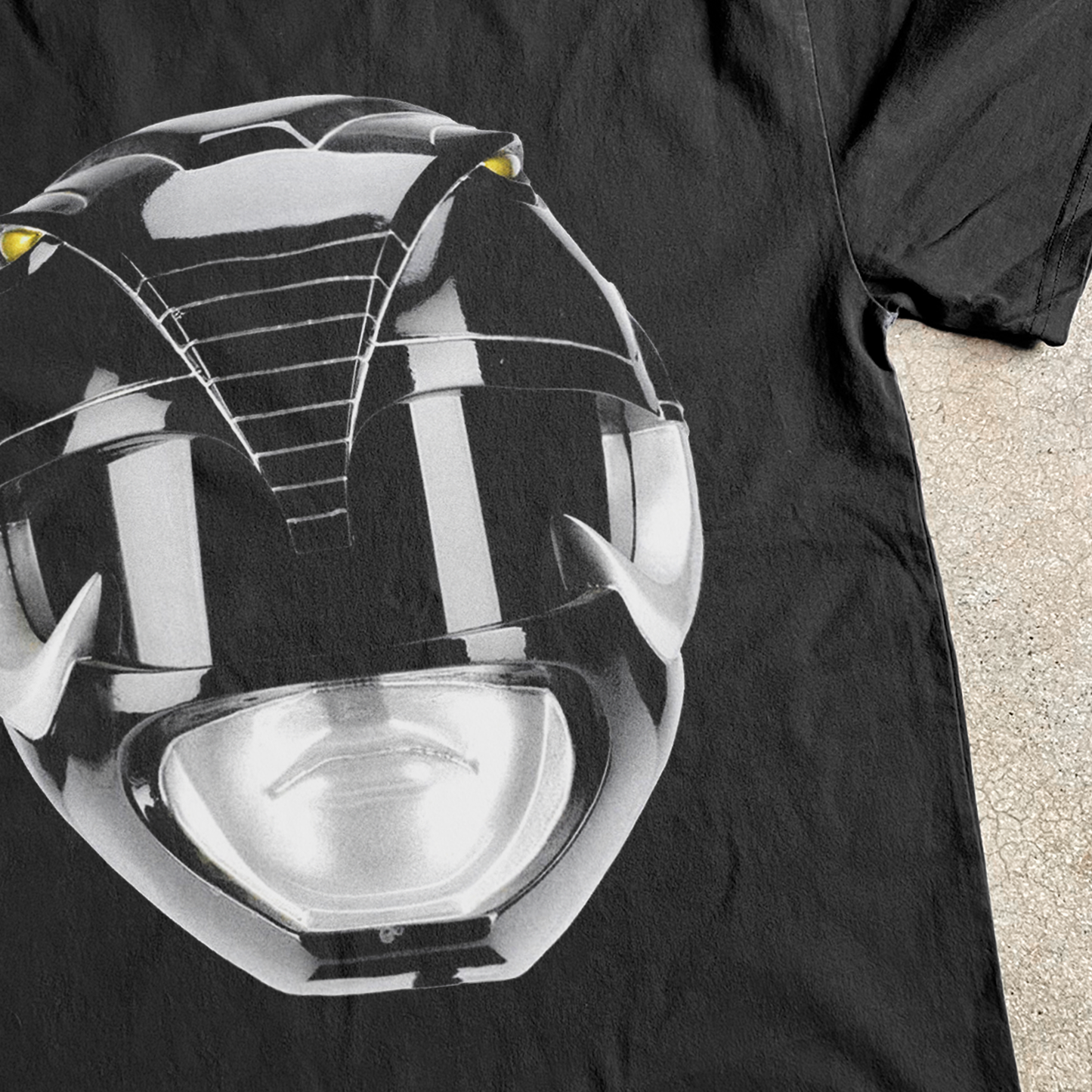 'BLACK RANGER' HEAVY BLACK T-SHIRT