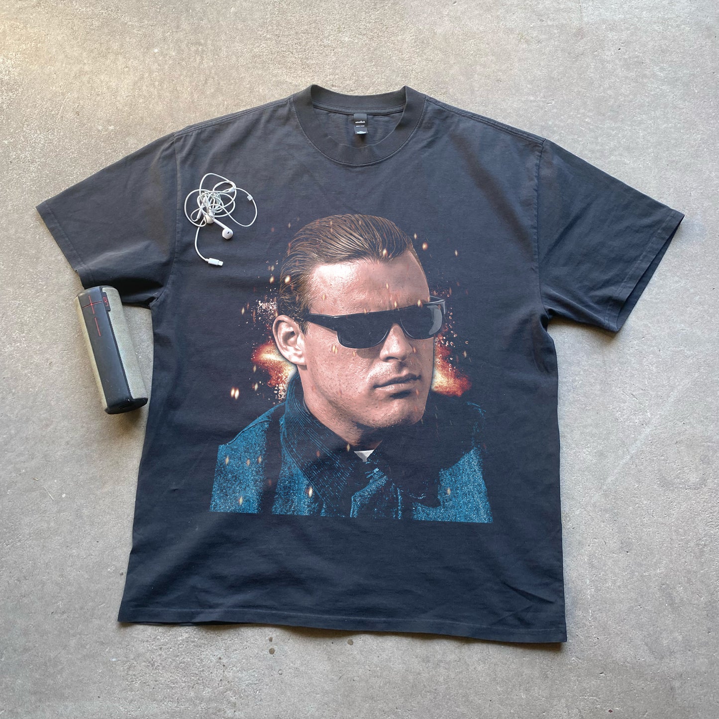 Miklo Velka - Blood In Blood Out Heavyweight Black T-Shirt