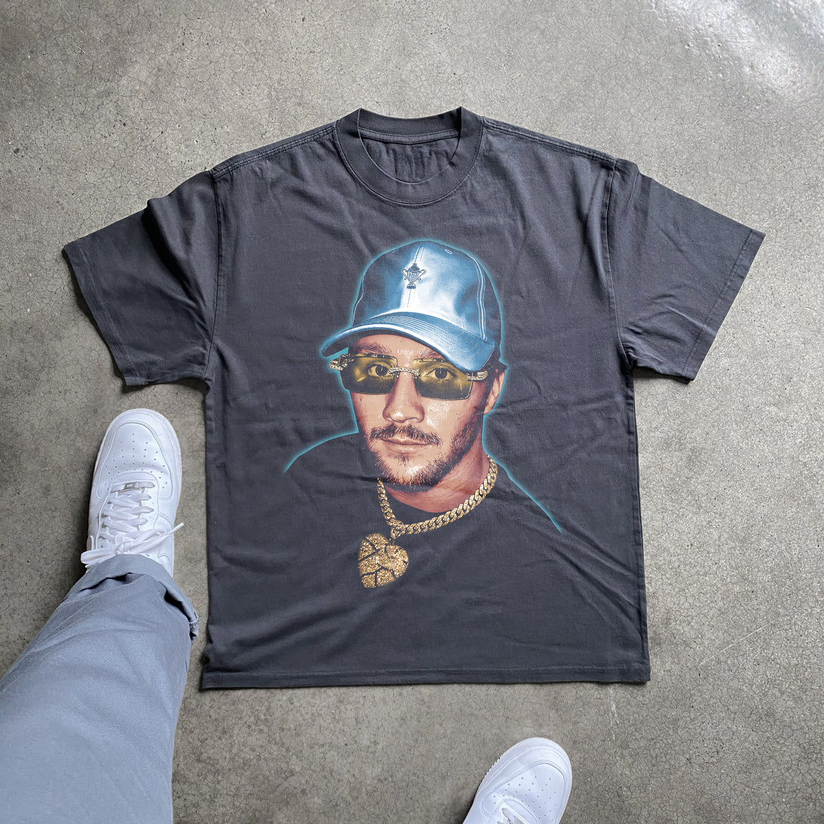 Josh Allen Big Head Heavyweight Black T-Shirt